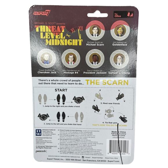 Hostage #4 Threat Level midnight The Office Super7 ReAction Figure Z1 B33 - Picture 4 of 5